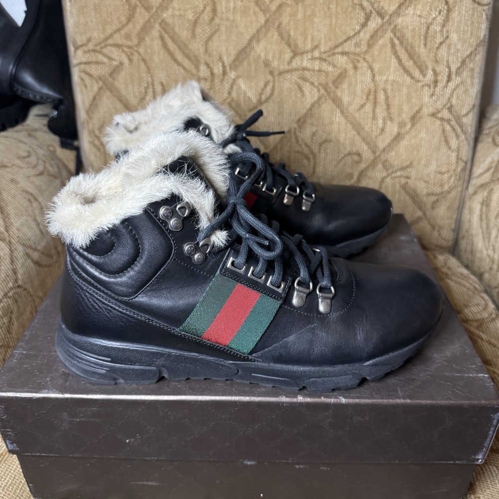 Gucci‎ Leather Shoes Men's Size 8.5 Excellent! - Picture 4 of 7
